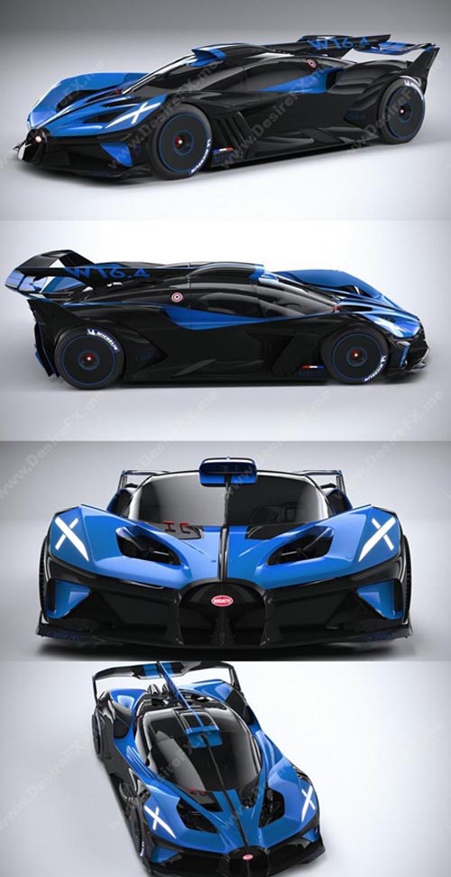 Bugatti Bolide Concept 2020 3D Model