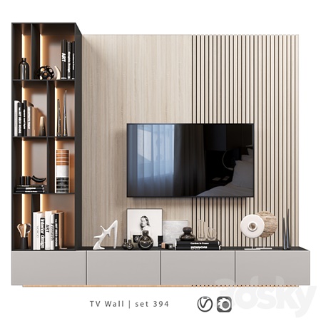 TV Wall | set 394 | TV shelf