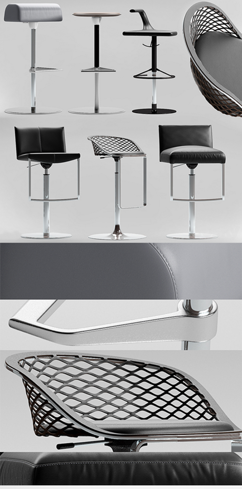 Bar Chairs - 3D Model