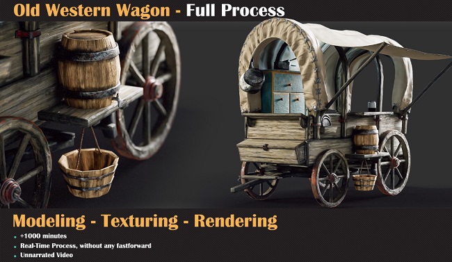 Artstation - Old Western Wagon Tutorial by Milad Kambari