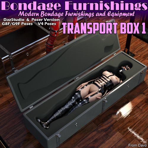 Bondage Furnishings "Transport Box 1" for Daz Studio and Poser