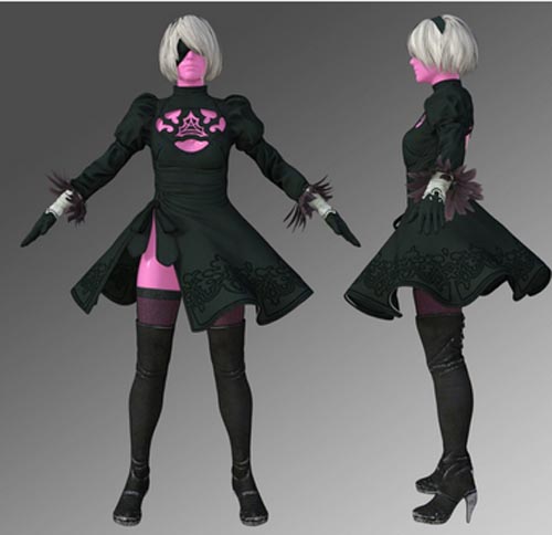 Nier 2B Outfit For Genesis 8 Female