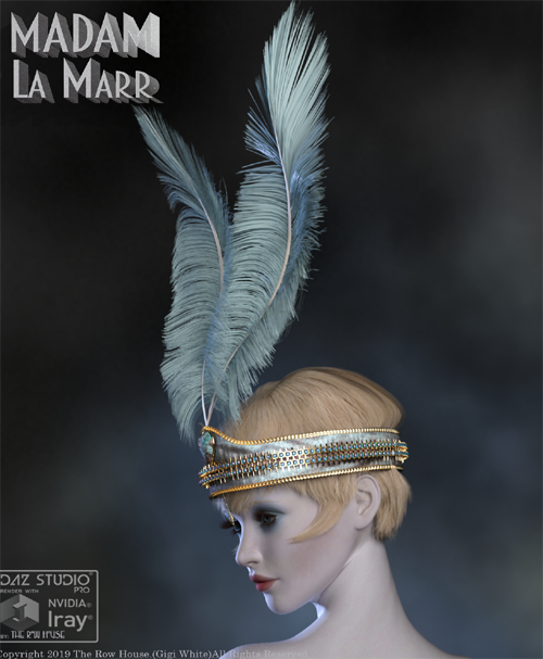 Madam La Marr 1920's Flapper HeadBand & ArmBands