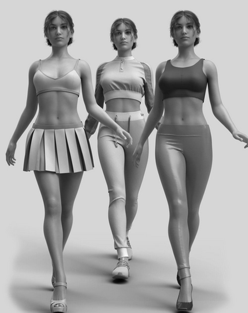 Walk Feminine for Fashion Shows for Genesis 8 and 8.1 Females