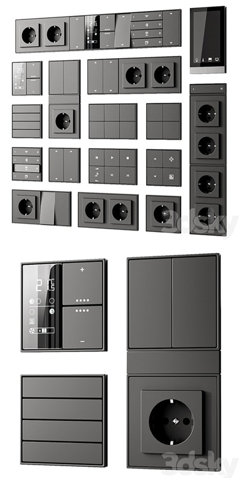 Ekinex sockets and switches