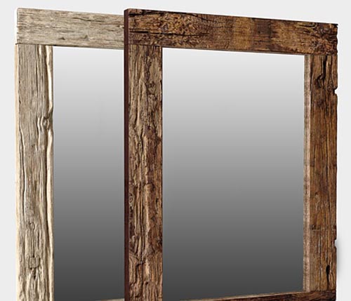 RH Reclaimed Railroad Ties Mirror