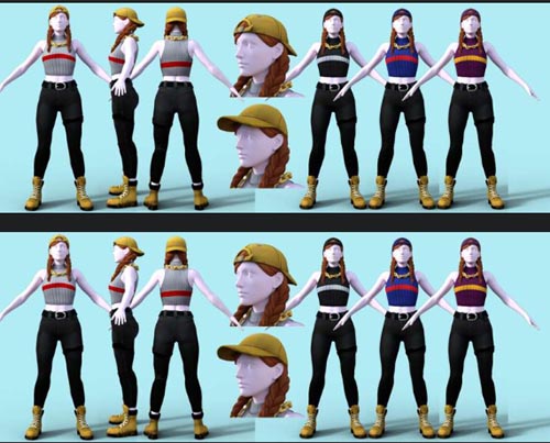 Fortnite Aura Outfit for Genesis 8 Female