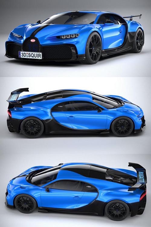 Bugatti Chiron Pur Sport 2021 - 3D Model