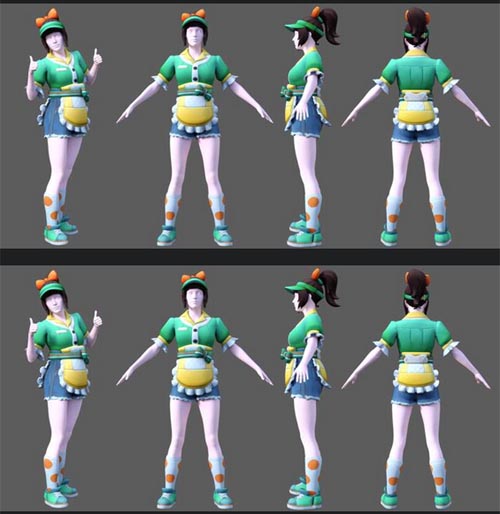 Overwatch Mei Honeydew Outfit for Genesis 8 Female