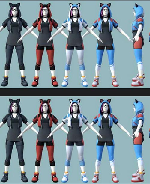Fortnite Lynx Outfit for Genesis 8 Female