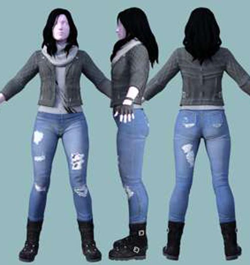 Jessica Jones Outfit for Genesis 8 Female