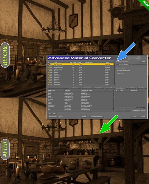 Advanced Material Converter