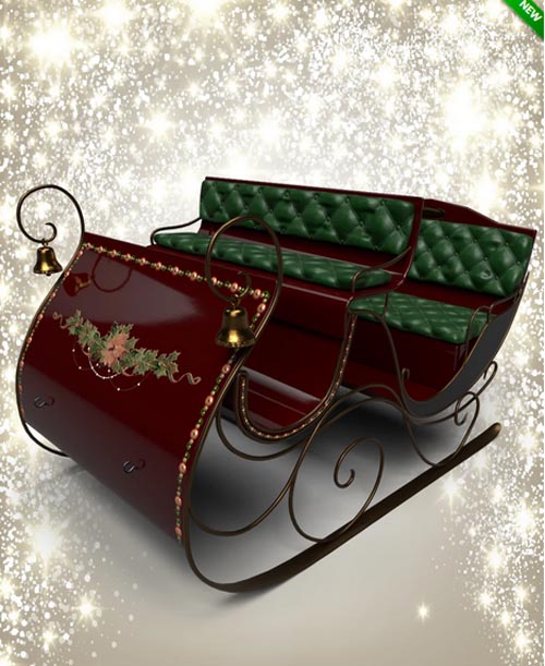 Vintage Sleigh Iray Textures Addons