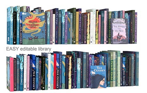 Editable random books children