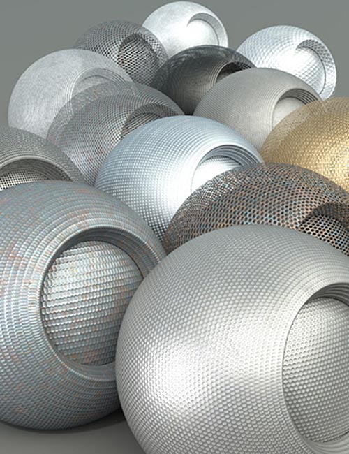 Embossed and Perforated Metal - Iray Shaders