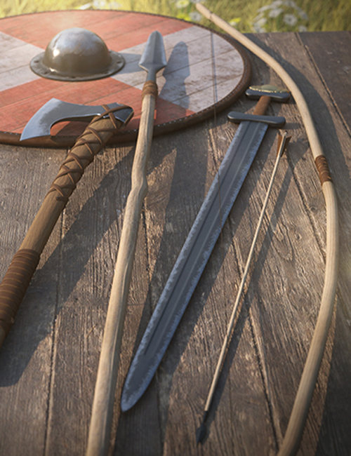 Viking Props and Poses for Genesis 8.1