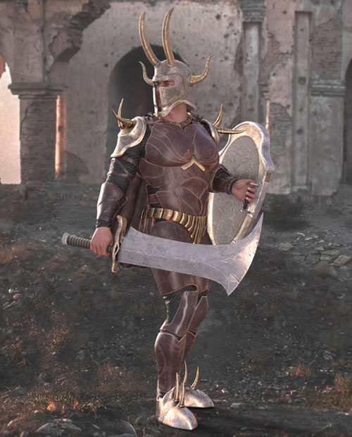 Mortal Warrior Outfit for Genesis 8 Male