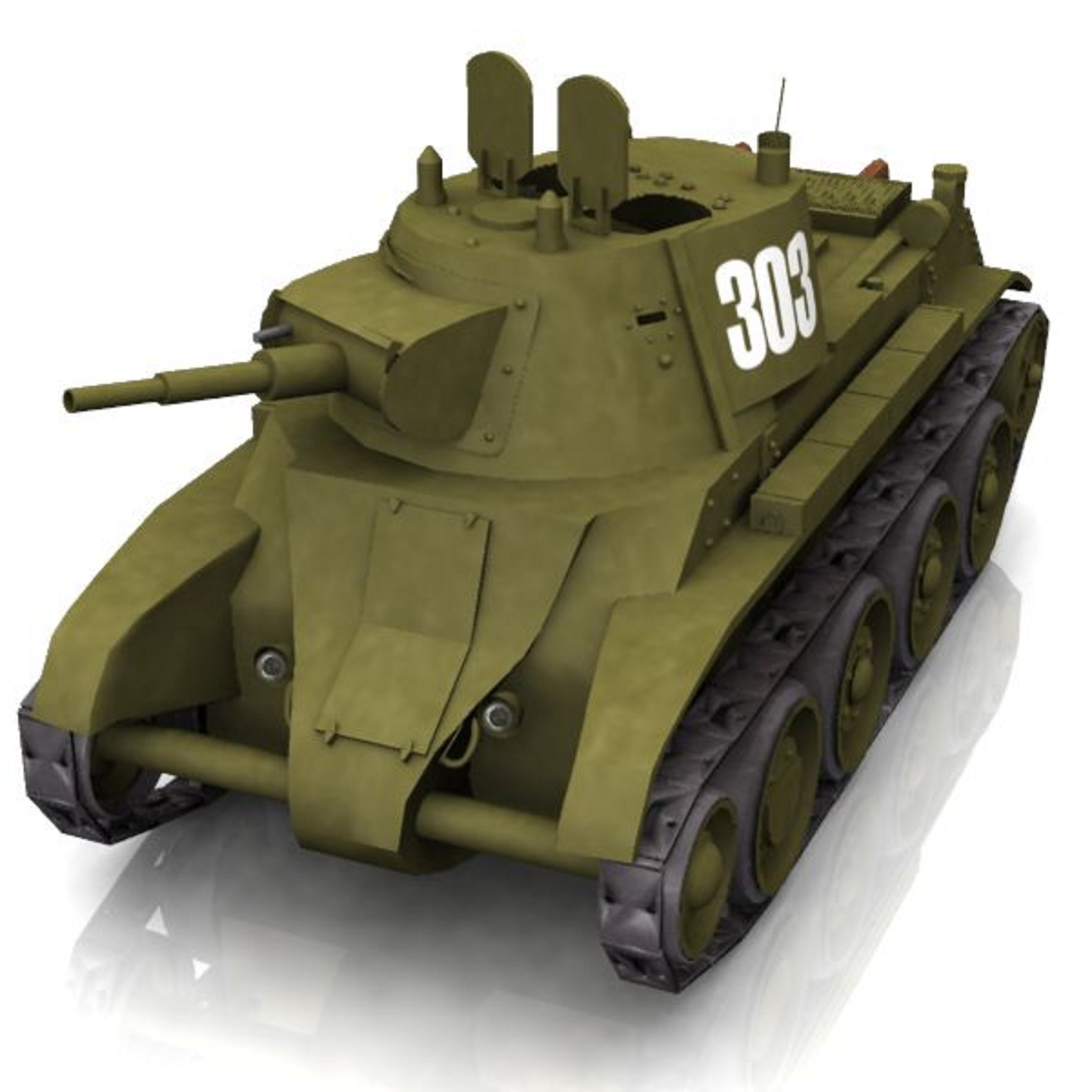BT-7 Soviet Cavalry Tank (for Poser)