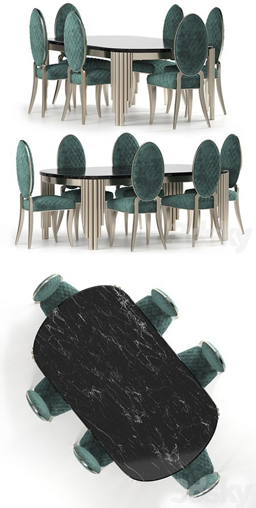Cratos Table and Chairs by Zebrano Casa