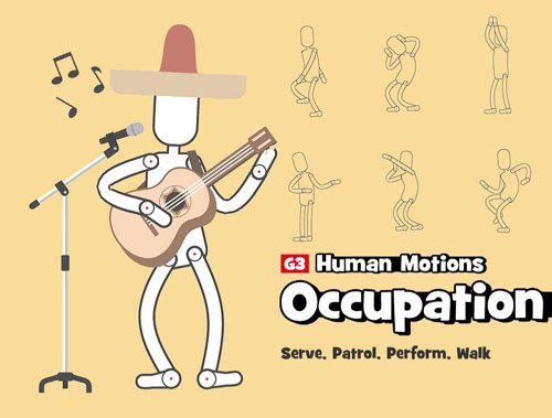 G3 Human Motions – Occupation Animations
