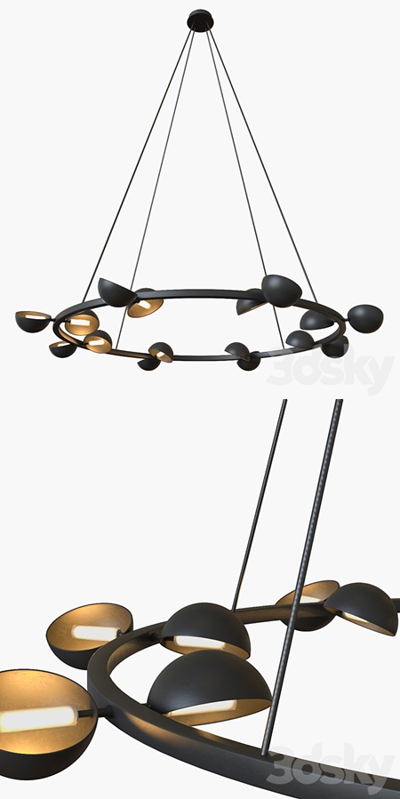 Avion round 16 lights chandelier