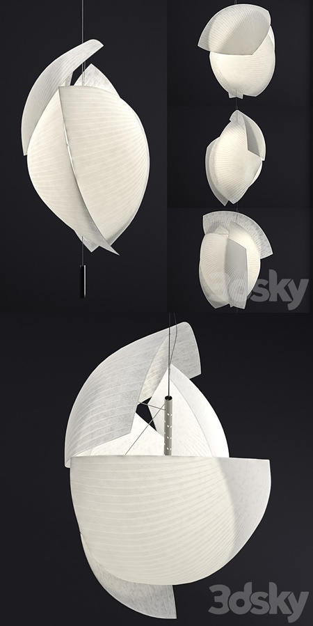Grok Voiles paper pendant lamp