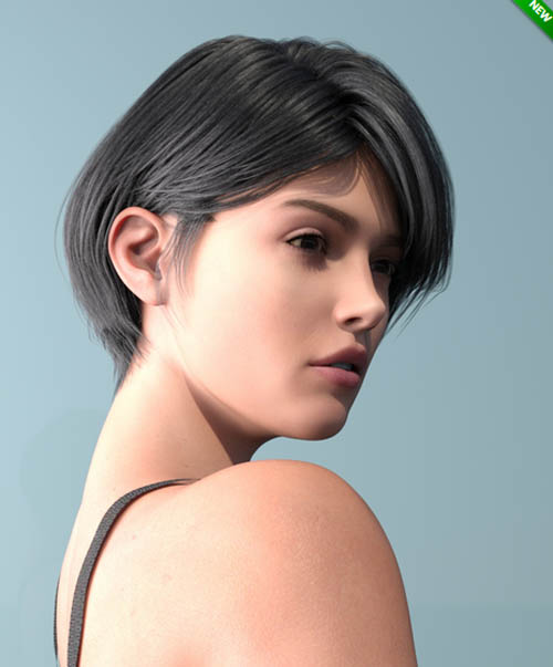 JL Hair Multilayered Short Hair for Genesis 9 and Victoria 9