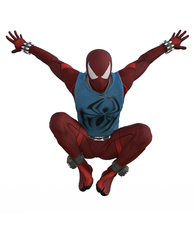 Scarlet Spider (Spider-Man PS4) Outfit for G8M