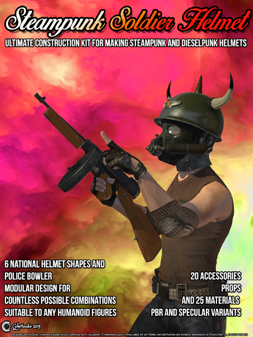 Steampunk Soldier Helmet