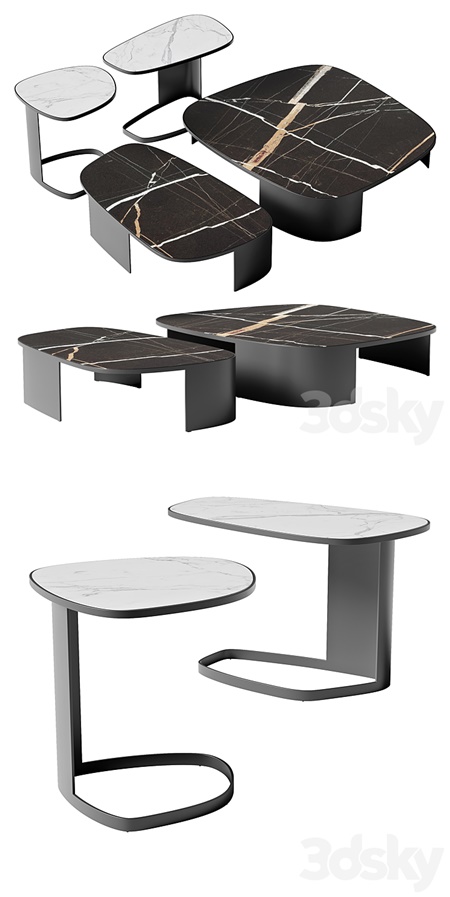 Poliform KOISHI coffee and side tables