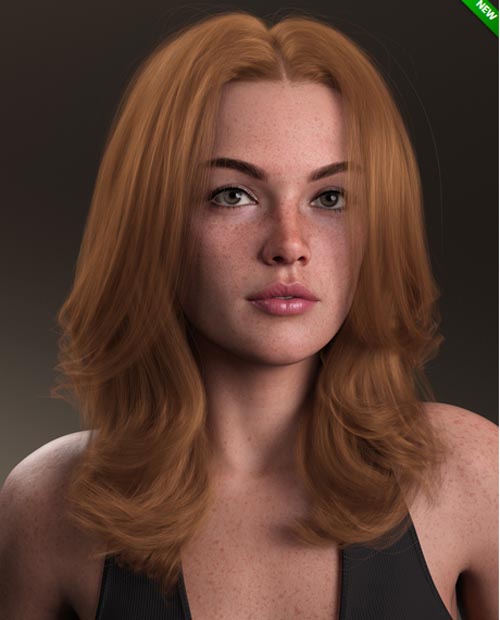 Glamorous Style Hair for Genesis 8 and 9