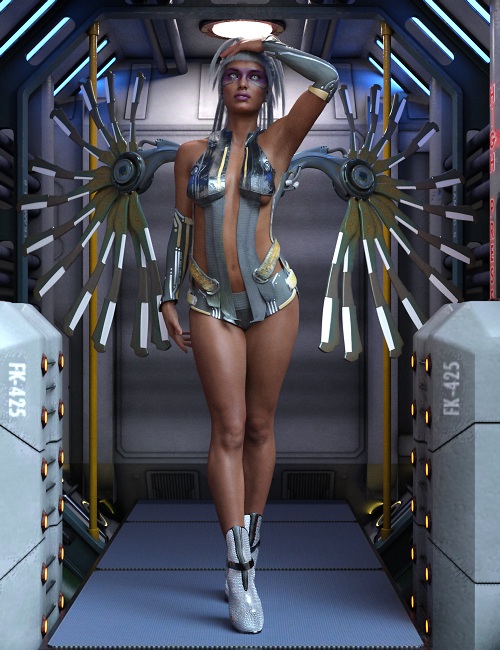 Cyberpunked Poses For Genesis 8 Female