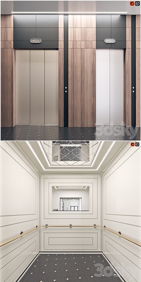Elevator with interior 1