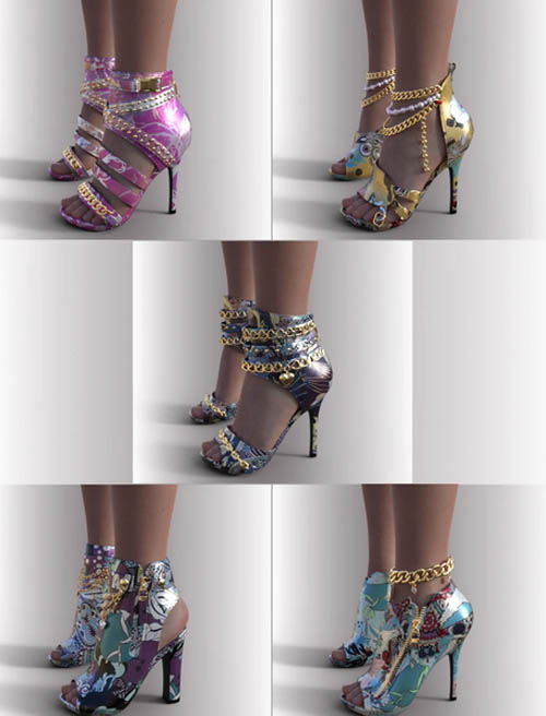  Shoes for Favorite Outfits for Genesis 8 and 8.1 Females 