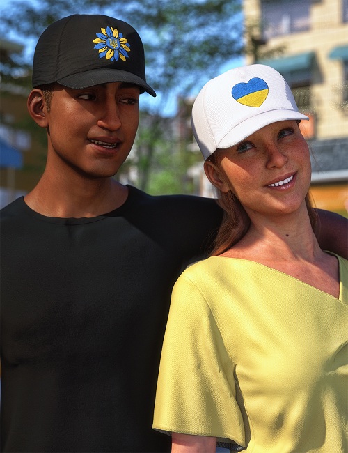 Sunshine Hat for Genesis 8 and 8.1 Male and Females