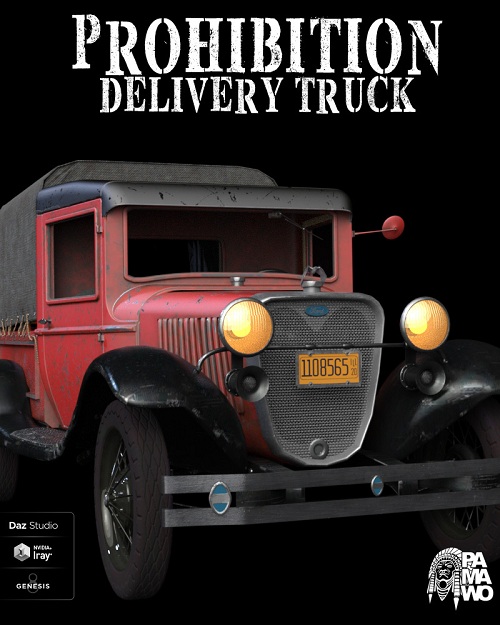 Prohibition Delivery Truck for DAZ Studio
