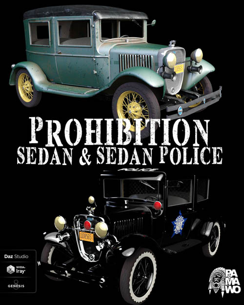 Prohibition Sedan for DAZ Studio