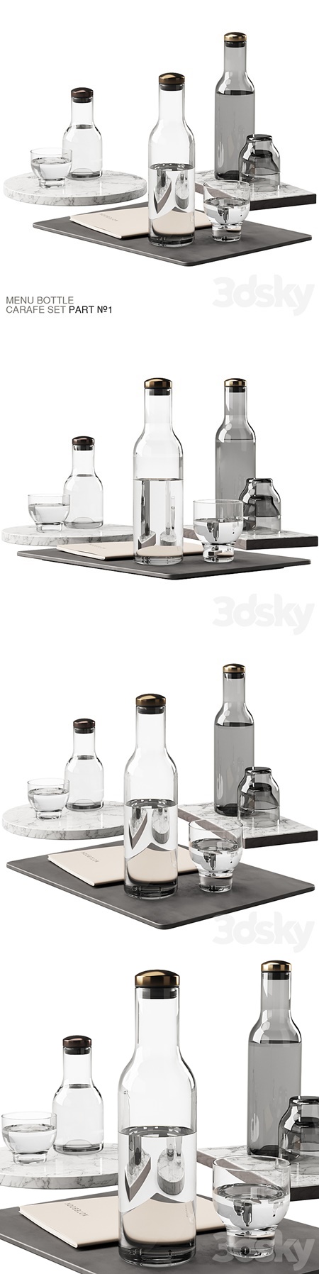 136 dishes decor set 09 MENU Bottle Carafe by Norm P01