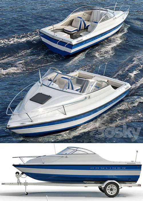 Yacht. Boat. bayliner