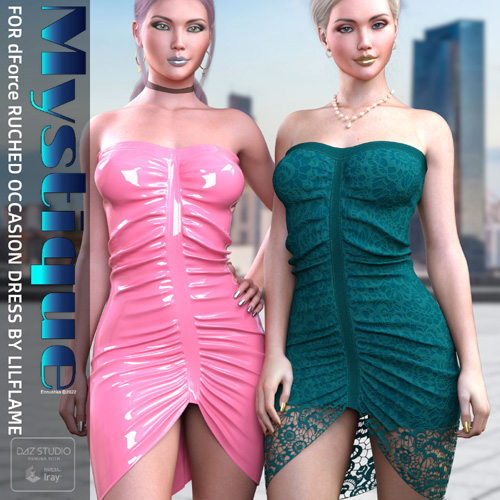 Mystique Textures for dForce Ruched Occasion Dress