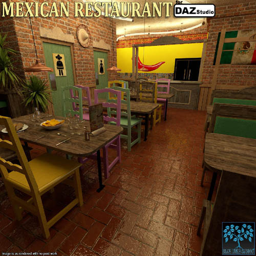 Mexican Restaurant for Daz