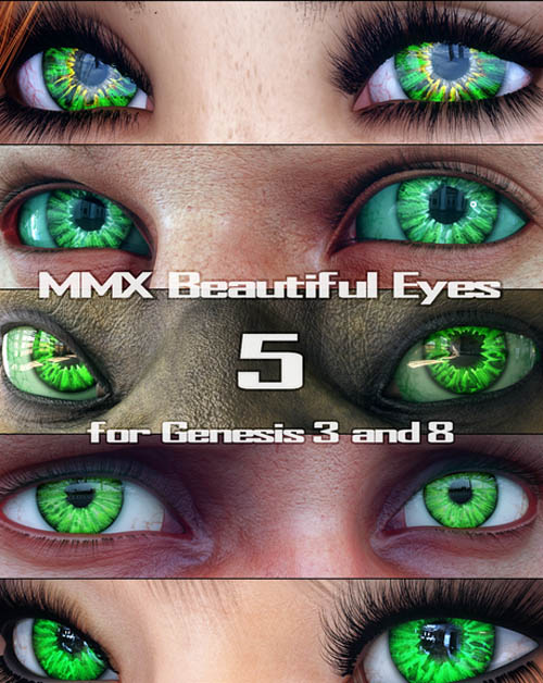 MMX Beautiful Eyes 5 for Genesis 3, 8, and 8.1