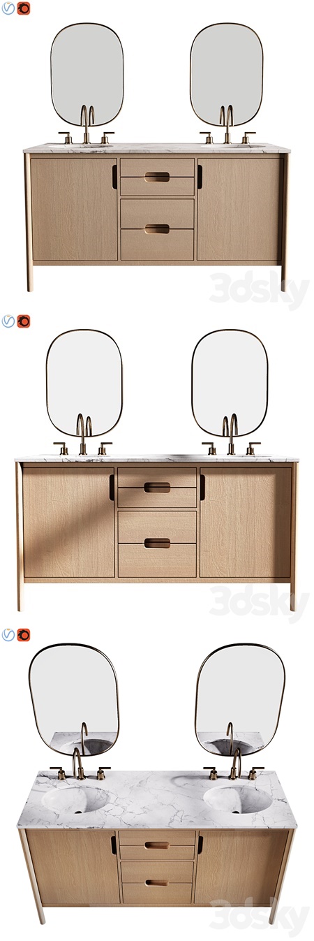 Manzanita 60 Double Sink Vanity