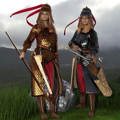 Royal Scythian Armor for Genesis 8 Female