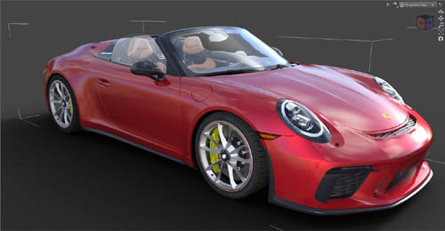 Porsche 911 Speedster for Daz3D