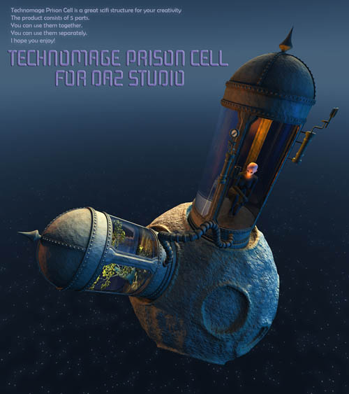Technomage Prison Cell for Daz Studio