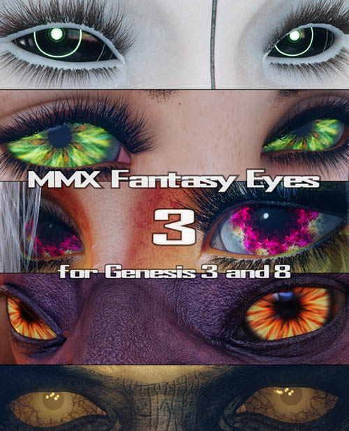MMX Fantasy Eyes 3 for Genesis 3 and 8