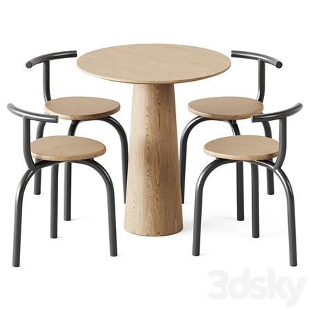 Table P.O.V. D70 by Ton and Ogle Chair by Hayo Gebauer