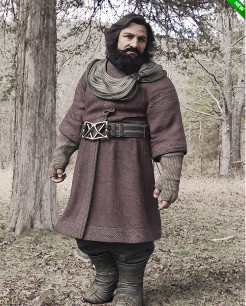 dForce Medieval Dwarf Outfit for Genesis 9