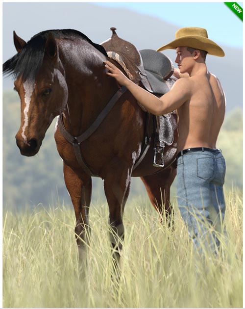 Modern Cowboy Poses for Genesis 9 Masculine